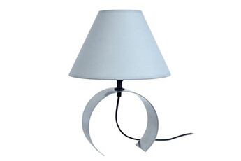 lampe de chevet tosel 60419 lampe de chevet demi cylindrique métal aluminium l 22 p 22 h 31 cm ampoule e14