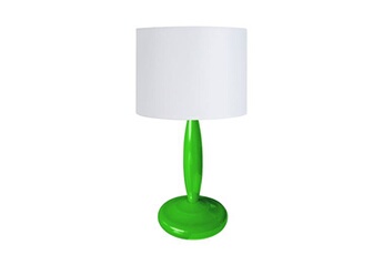 lampe de chevet tosel 66406 lampe de chevet colonne métal vert l 18 p 18 h 32 cm ampoule e14