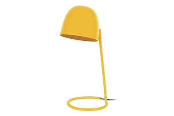 lampe de bureau tosel 90298 lampe de bureau droit métal jaune l 14 p 14 h 40 cm ampoule e14