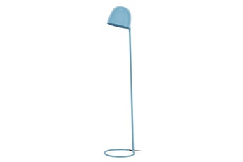 lampadaire tosel 95339 lampadaire liseuse articulé métal bleu l 25 p 25 h 155 cm ampoule e27