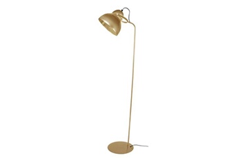 lampadaire tosel 95344 lampadaire liseuse articulé métal doré l 25 p 25 h 150 cm ampoule e27