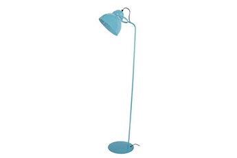 lampadaire tosel 95351 lampadaire liseuse articulé métal bleu l 25 p 25 h 150 cm ampoule e27