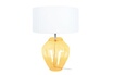 Tosel 61270 Lampe a poser vase verre jaune et blanc L 30 P 30 H 45 cm Ampoule E27 photo 1