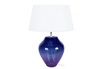 Tosel 61386 Lampe a poser vase verre violet et blanc L 35 P 35 H 50 cm Ampoule E27 photo 1