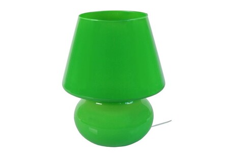 Lampe à poser Tosel 62827 Lampe a poser champignon verre vert L 30 P 30 H 37 cm Ampoule E27