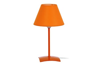 lampe de chevet tosel 63057 lampe de chevet droit métal orange l 16 p 16 h 29 cm ampoule e14