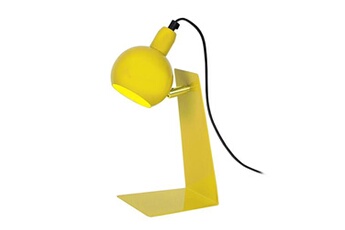 lampe de bureau tosel 90432 lampe de bureau articulé métal jaune l 13 p 15 h 31 cm ampoule e14