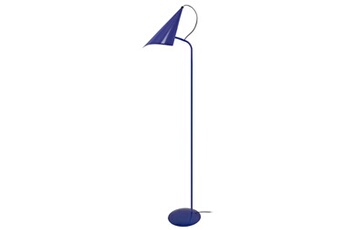 lampadaire tosel 95092 lampadaire liseuse articulé métal bleu l 40 p 40 h 150 cm ampoule e27