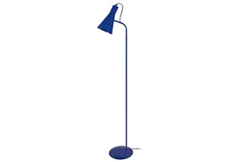 lampadaire tosel 95101 lampadaire liseuse articulé métal bleu l 40 p 40 h 150 cm ampoule e27