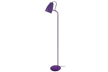 lampadaire tosel 95112 lampadaire liseuse articulé métal violet l 40 p 40 h 150 cm ampoule e27