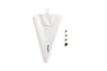 accessoire de cuisine lekue set poche à douille 40 cm - - blanc -