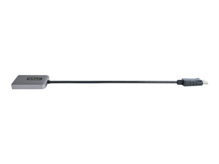 Hub DisplayPort HDMI Double - Dual HDMI 4K 60Hz - Câble 30cm - Adaptateur vidéo - DisplayPort mâle pour HDMI femelle - gris