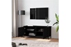 vidaXL Meuble TV avec portes noir 102x35x45 cm bois d'ingénierie photo 4