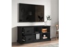 vidaXL Meuble TV noir 102x35,5x47,5 cm bois d'ingénierie photo 4
