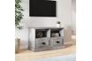 vidaXL Meuble TV gris béton 80x35x50 cm bois d'ingénierie photo 4