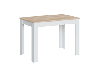 table à manger vs venta-stock table fixe silo couleur chêne et blanc, table de cuisine, longueur 109 cm