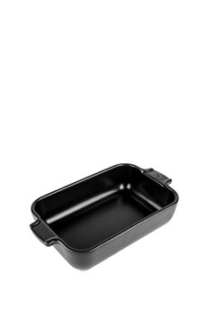 accessoire de cuisine peugeot appolia plat four céramique individuel rectangle noir satin 22 cm