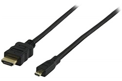 Câble micro HDMI mâle vers HDMI femelle coudé 90° 0.10m