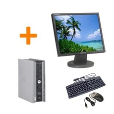 Optiplex GX755 USFF + Ecran TFT 17 - Core 2 Duo E4600