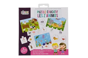 Autre jeux éducatifs et électroniques Jeux 2 mômes Puzzle éducatif Les Z'animos