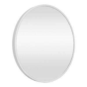 Miroir de décoration Premium XL Miroir mural Ordona rond 50 cm blanc ...