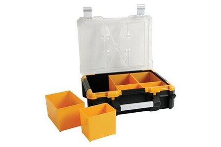 Caisse à outils VELLEMAN Coffret de Rangement en Plastique avec Bacs Amovibles - 380 x 340 x 110 mm