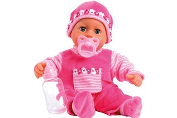 poupée bayer poupée bébé avec accessoires first words 38 cm noir trois pièces