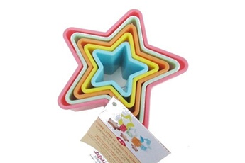 accessoire de cuisine guizmax set de 5 emporte pièces étoile gateau cookies patisserie forme plastique -