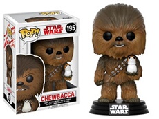 Figurine Pop Star Wars Episode VIII The Last Jedi First Chewbacca avec Porg