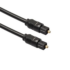 Câble fibre Optique 1m Toslink mâle/mâle