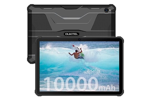 Tablette tactile Oukitel robuste RT5 tablettes 10.1 FHD+ ecran ,8GB + 256GB  Android 13 tablette 16MP caméra 11000mAh batterie 33W Charge rapide - noir
