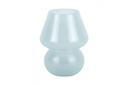 Lampe à poser PRESENT TIME - Lampe Glass Vintage LED H20cm - Bleu -
