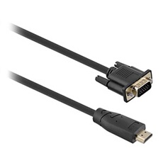 TNB Câble HDMI mâle / VGA mâle 2m - noir