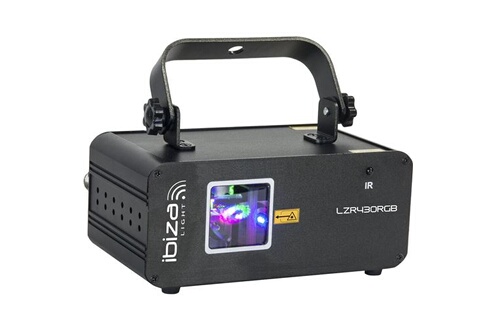 Eclairage et jeux de lumière Ibiza Light LZR250RGY - Laser  Rouge-Vert-Bleu430mW