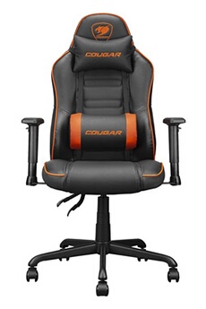 chaise gaming cougar chaise gaming gaming fusion s noir et orange