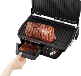 Tefal SuperGrill XL GC461B - Grill Électrique 2400W Avec Plaques Amovibles Et Thermostat