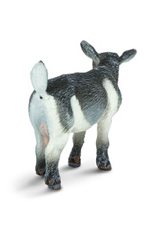 figurine pour enfant safari ltd safari chèvre pygmée junior 8 cm de caoutchouc noir/blanc