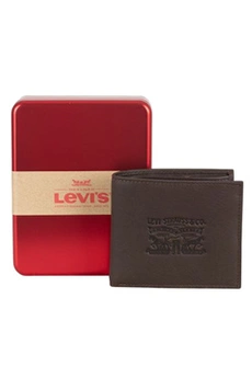 portefeuille levis levi's pour des hommes portefeuille vintage à  deux plis, marronone size