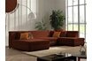 Lisa Design Malcom - canapé panoramique d'angle droit - en velours côtelé - Rouille photo 1