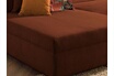 Lisa Design Malcom - canapé panoramique d'angle droit - en velours côtelé - Rouille photo 4