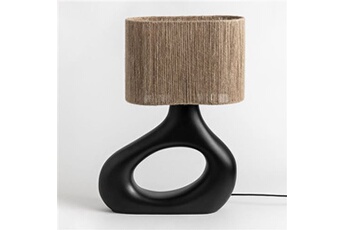 lampe à poser sklum lampe de table eiverts noir ?59 cm 41 - 59 cm