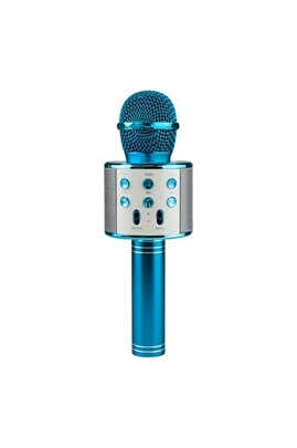 Microphone GENERIQUE KTV - Microphone karaoké sans fil - Bleu