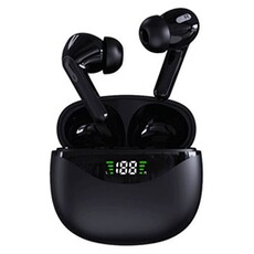 Ecouteurs Outuotwq Ecouteurs Sans Fil Bluetooth 5.2 HiFi Son Stéréo Étanche IPX7 avec HD Micro Contrôle Tactile pour iOS et Android, Noir