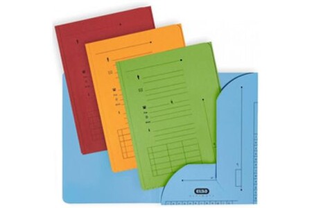 DOHE Pack De 50 Sous-Chemises A4 Rouge Intense – Carton 180 G Avec Rainure Pour Attache, Classement Pro & Élégant