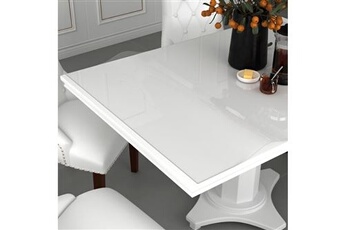 table de cuisine vidaxl protecteur de table transparent 80x80 cm 1,6 mm pvc