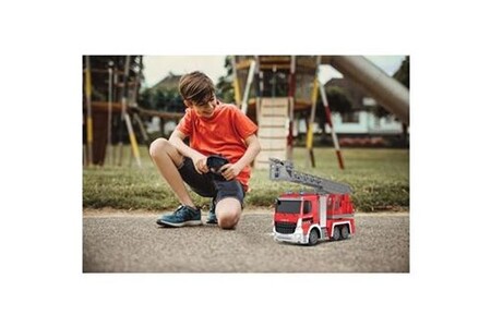 Camion de pompier télécommandé échelle rotative extensible R/C Soun Camion de pompier télécommandé échelle rotative extensible R/C Soun