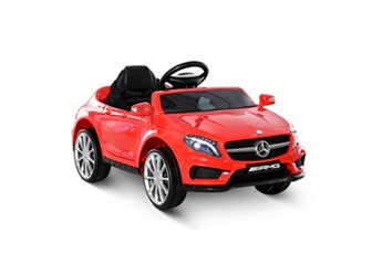 Voiture véhicule électrique enfant 6 V 3 Km/h max. télécommande effets sonores + lumineux Mercedes GLA AMG rouge