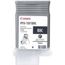 Canon LUCIA PFI-101 BK - 130 ml - noir - original - réservoir d'encre - pour imagePROGRAF iPF5000, iPF6000S