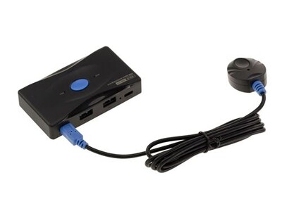 Boîtier De Partage USB 2.0 Automatique KALEA-INFORMATIQUE Switch 2 Ports Métal Avec Contrôle à Distance