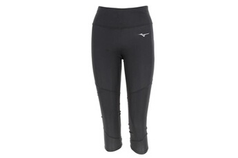 pantalon de running mizuno collant de running impulse core 3/4 tight noir taille : s